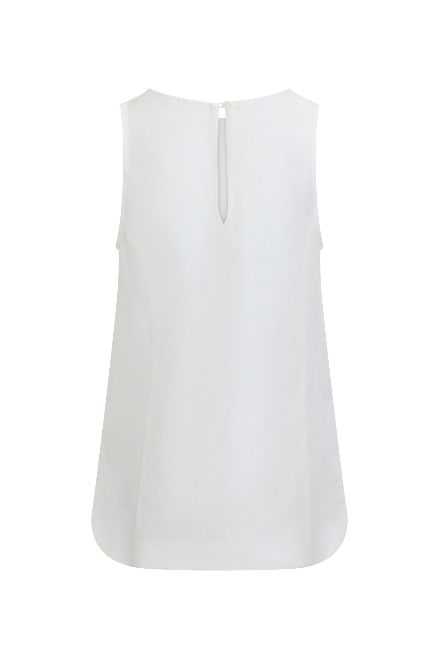 Tailored Tank Top in Silk Linen