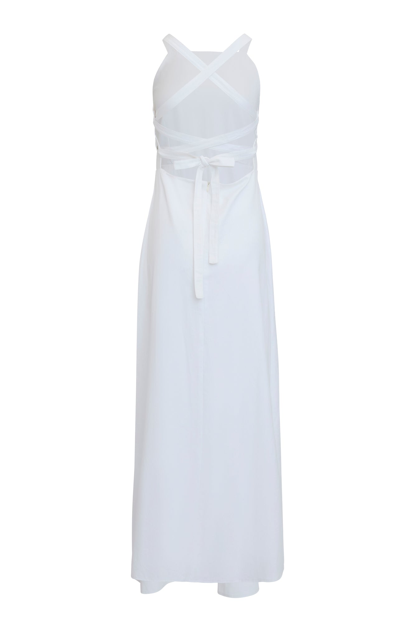 Backless Dress in Cotton