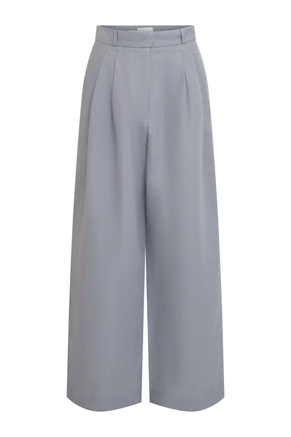 Tailored Wide Leg Pants in Linen